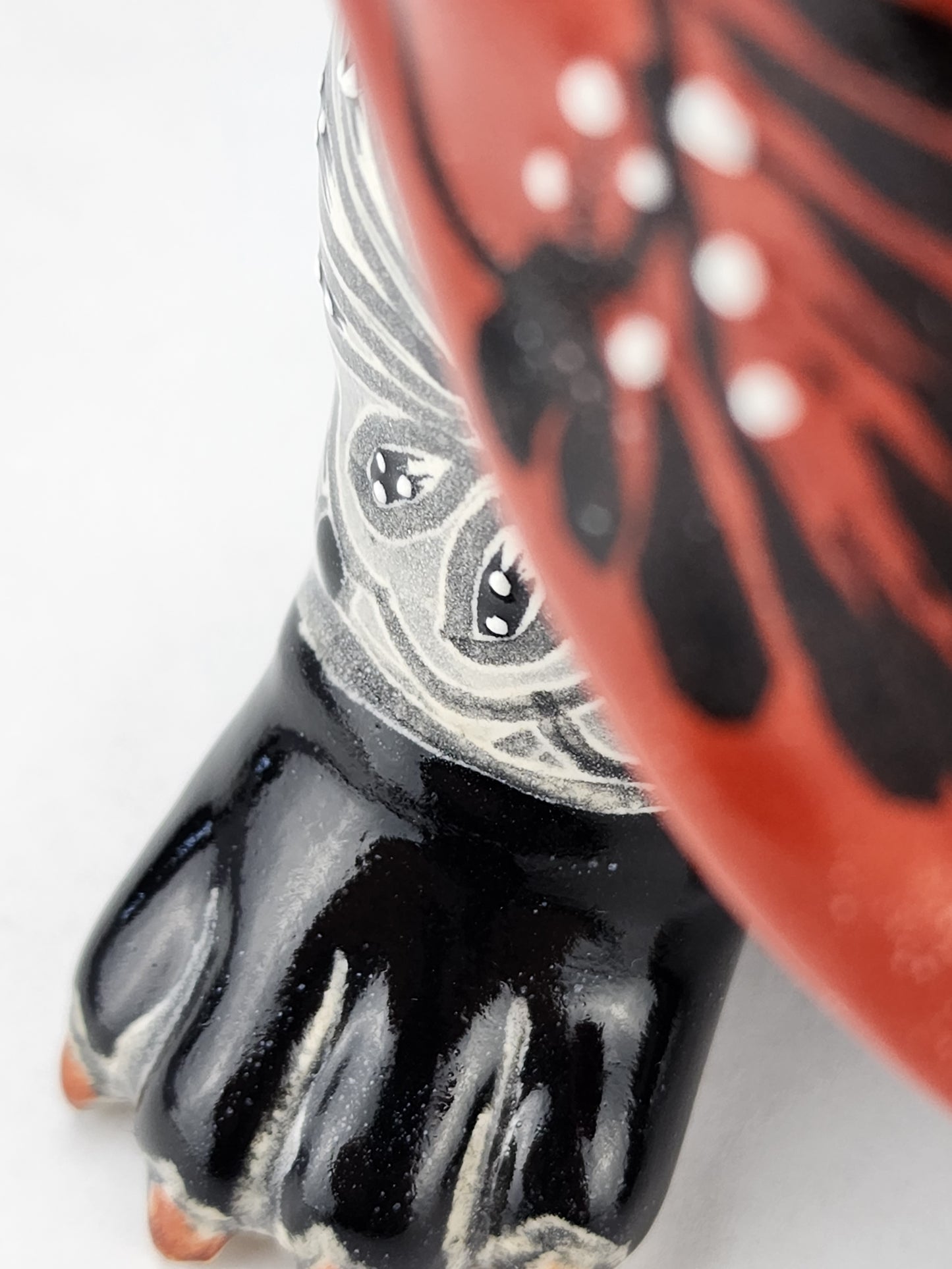 Hand Painted Frenchie Ceramic Figurine - Unique Mexican Art