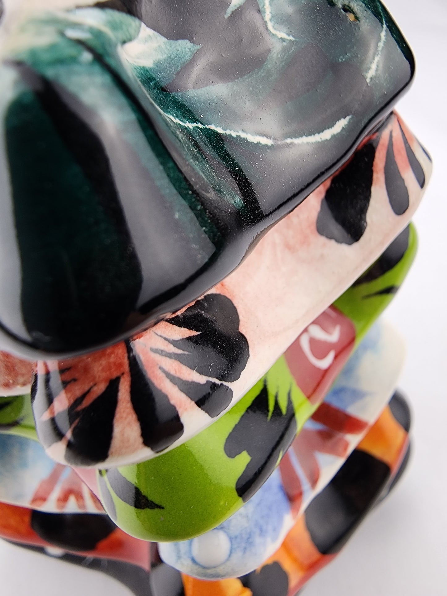 Handcrafted Mini Catrina – Talavera-Inspired Día de los Muertos Decor
