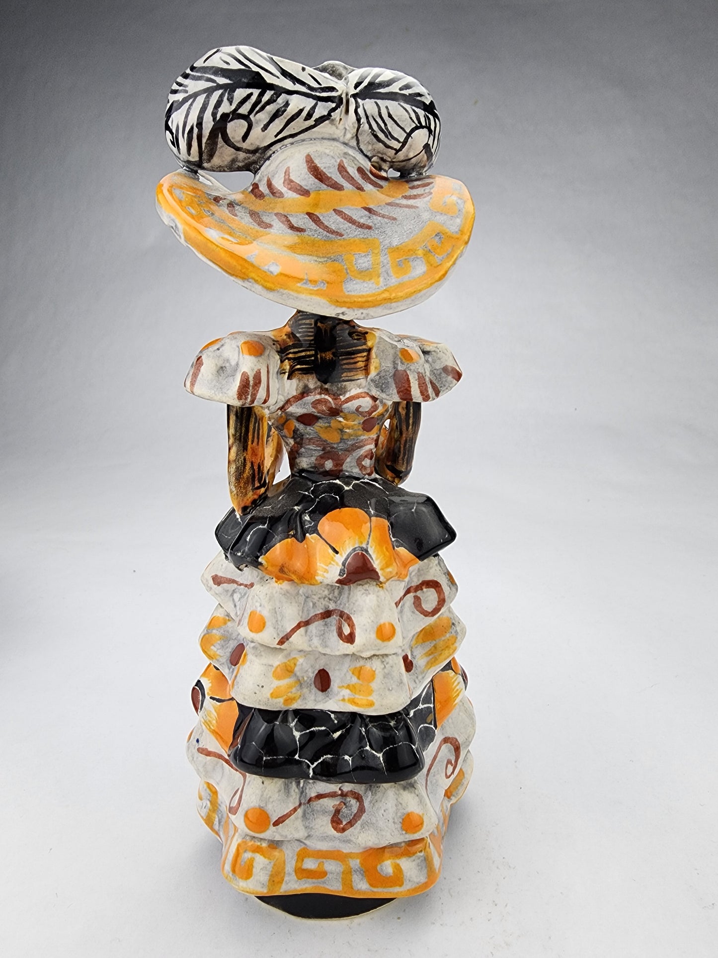 Handcrafted Mini Catrina Figurine - Inspired Día de los Muertos