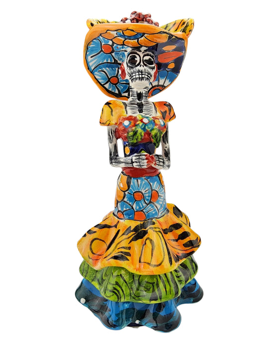 Catrina Day of the Dead Floral Pattern Dress
