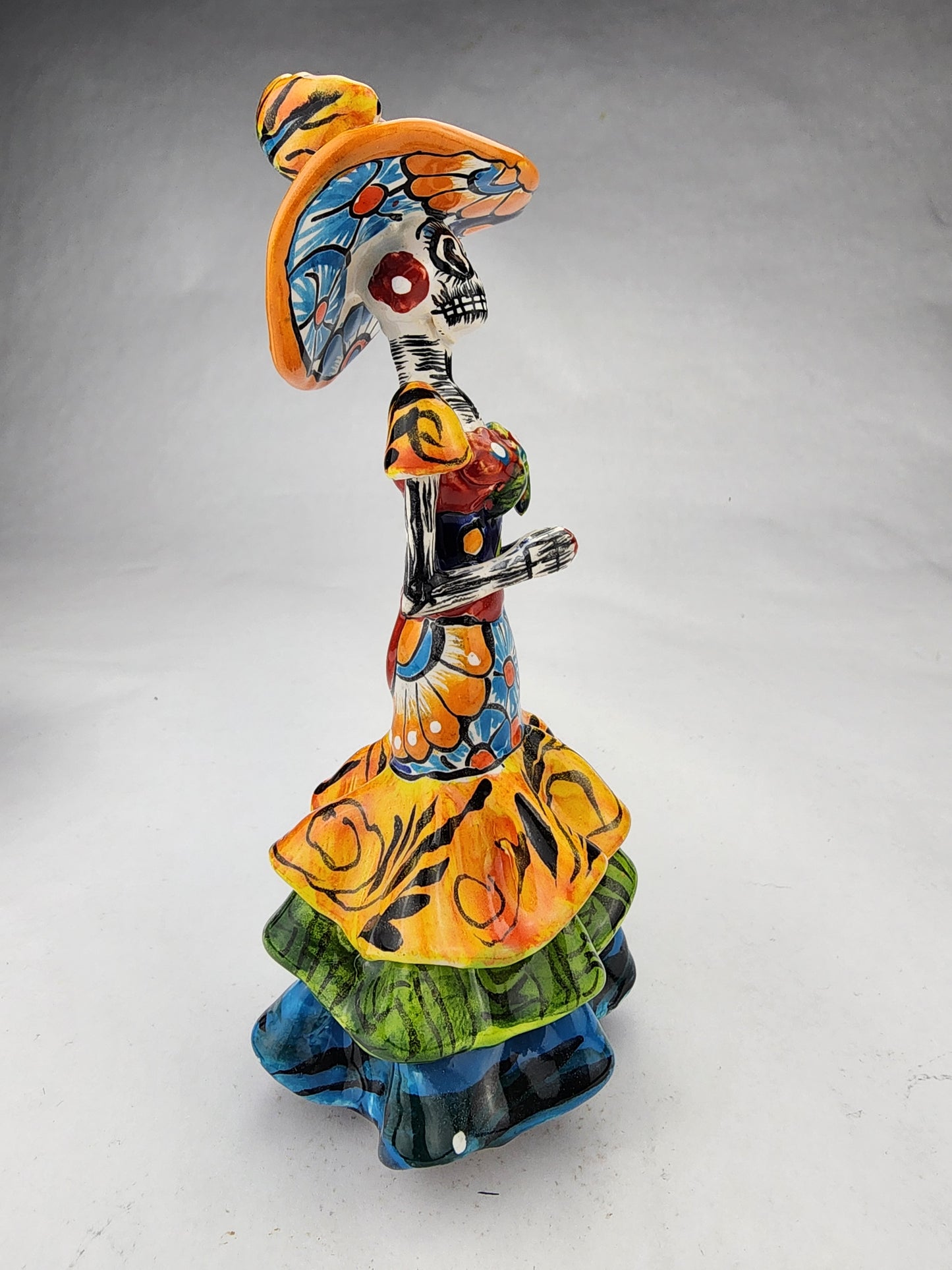 Day of the Dead Mini Catrina Hand Painted Mexican Decor