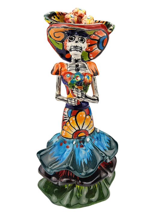 Calavera Catrina Day of the Dead Floral Pattern Dress