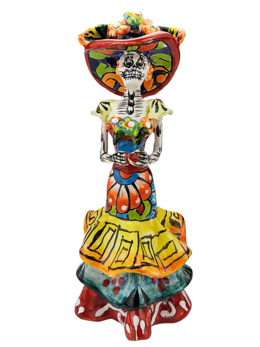 La Catrina Day of the Dead Floral Pattern Dress