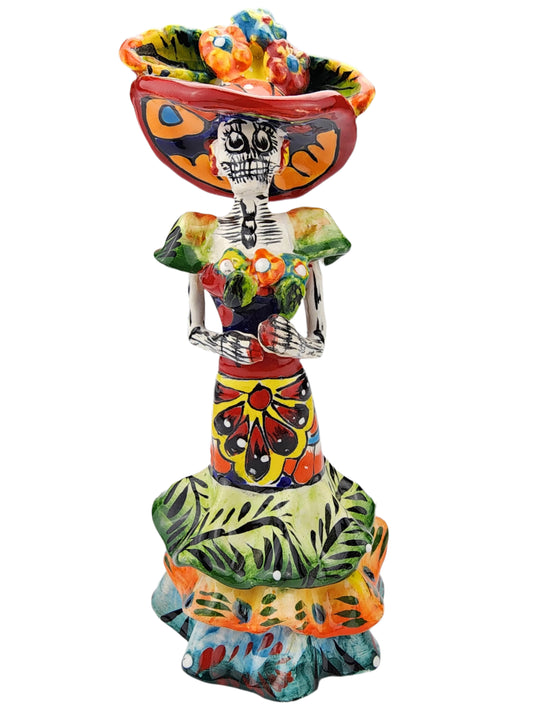 Catrina Dia de los Muertos Floral Pattern Dress