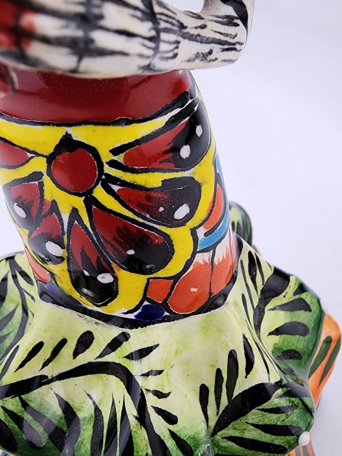 Mini Catrina Day of the Dead Ceramic Figurine - Talavera Mexican Art