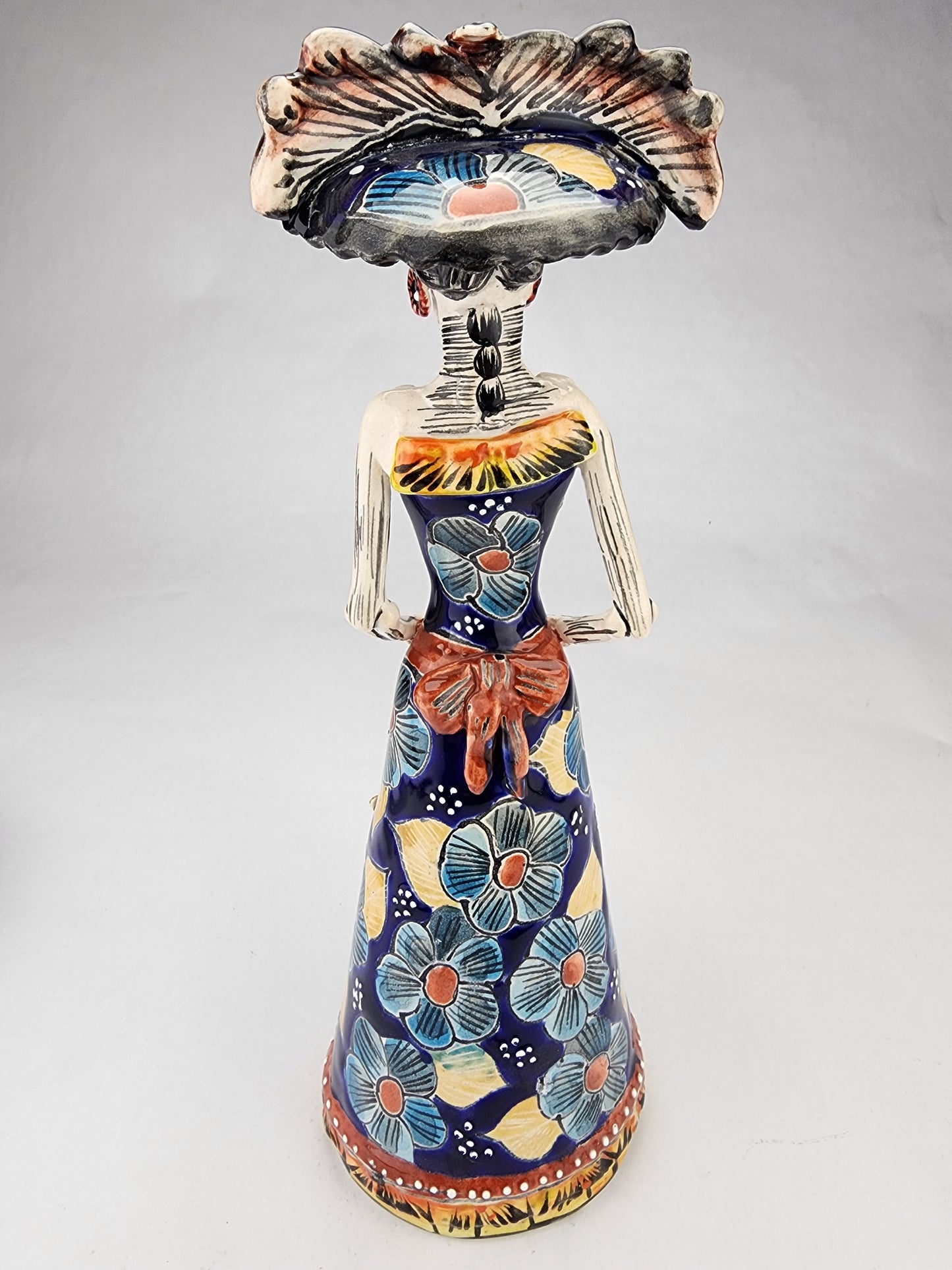 Day of the Dead Catrina Hand Painted Mexican Folk Art Figurine