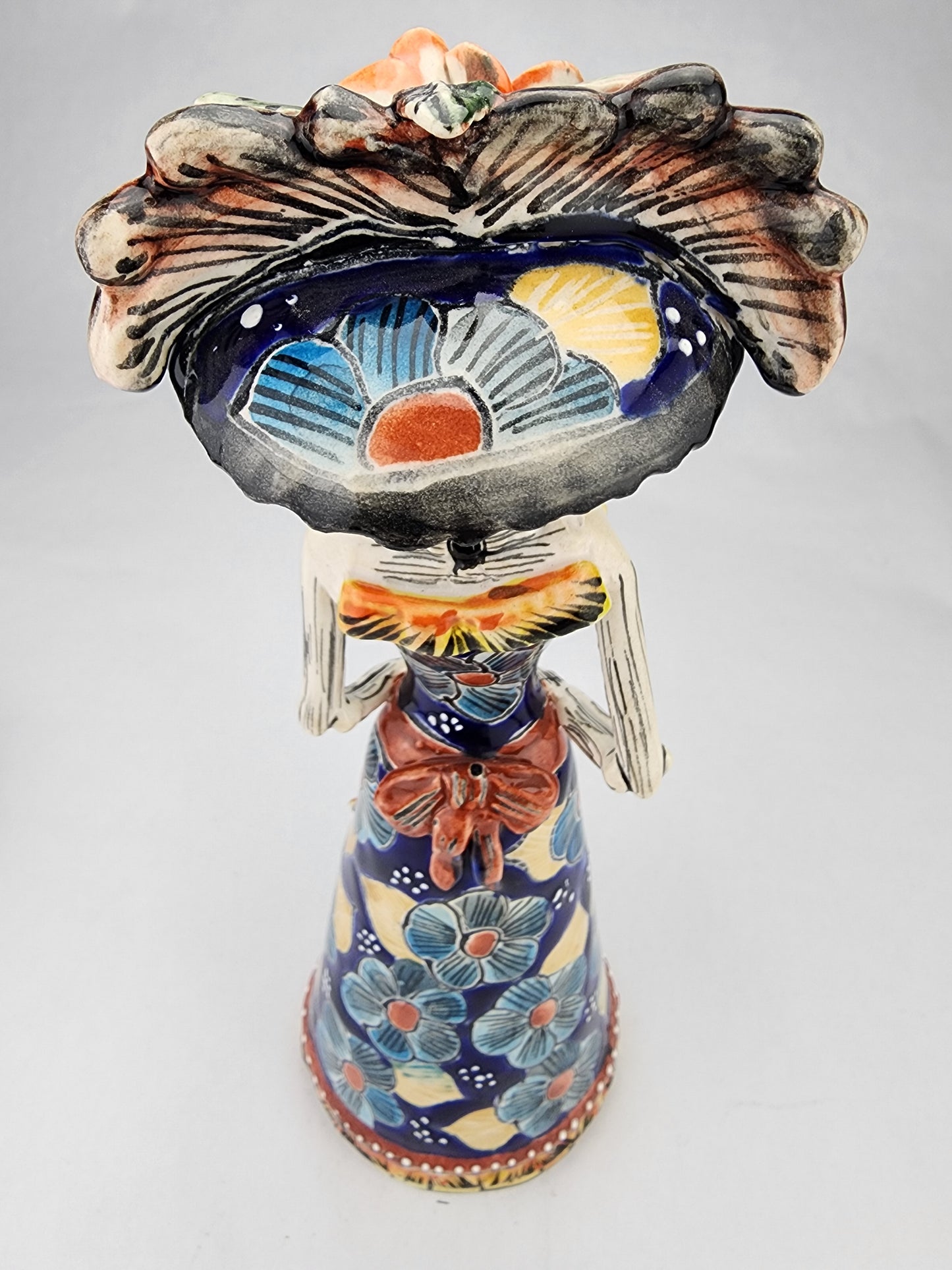 Day of the Dead Catrina Hand Painted Mexican Folk Art Figurine