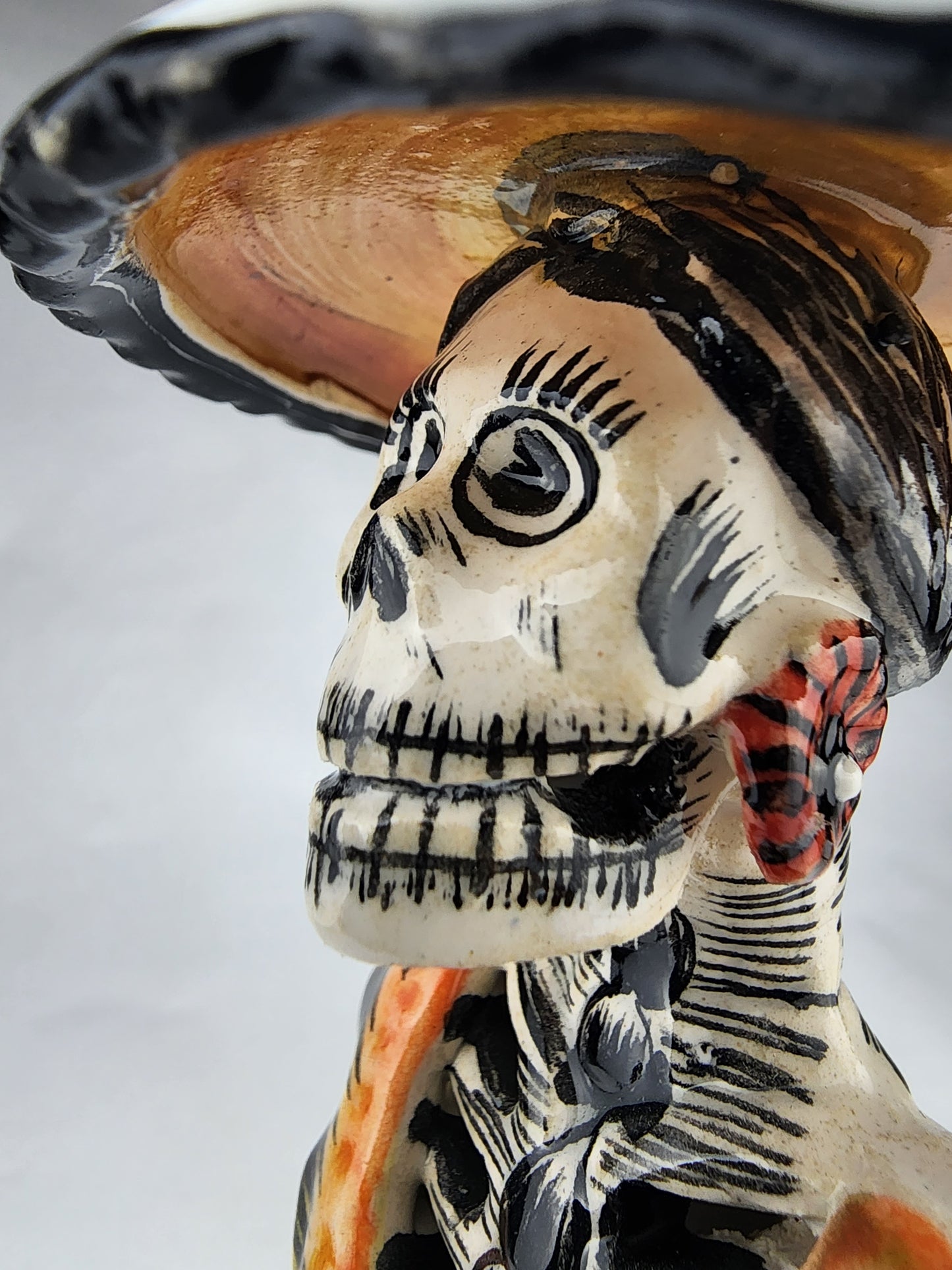 Day of the Dead Catrina Hand Painted Mexican Folk Art Figurine