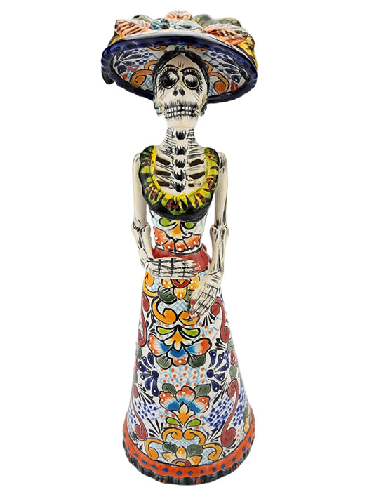 Colorful Day of the Dead Catrina Figurine