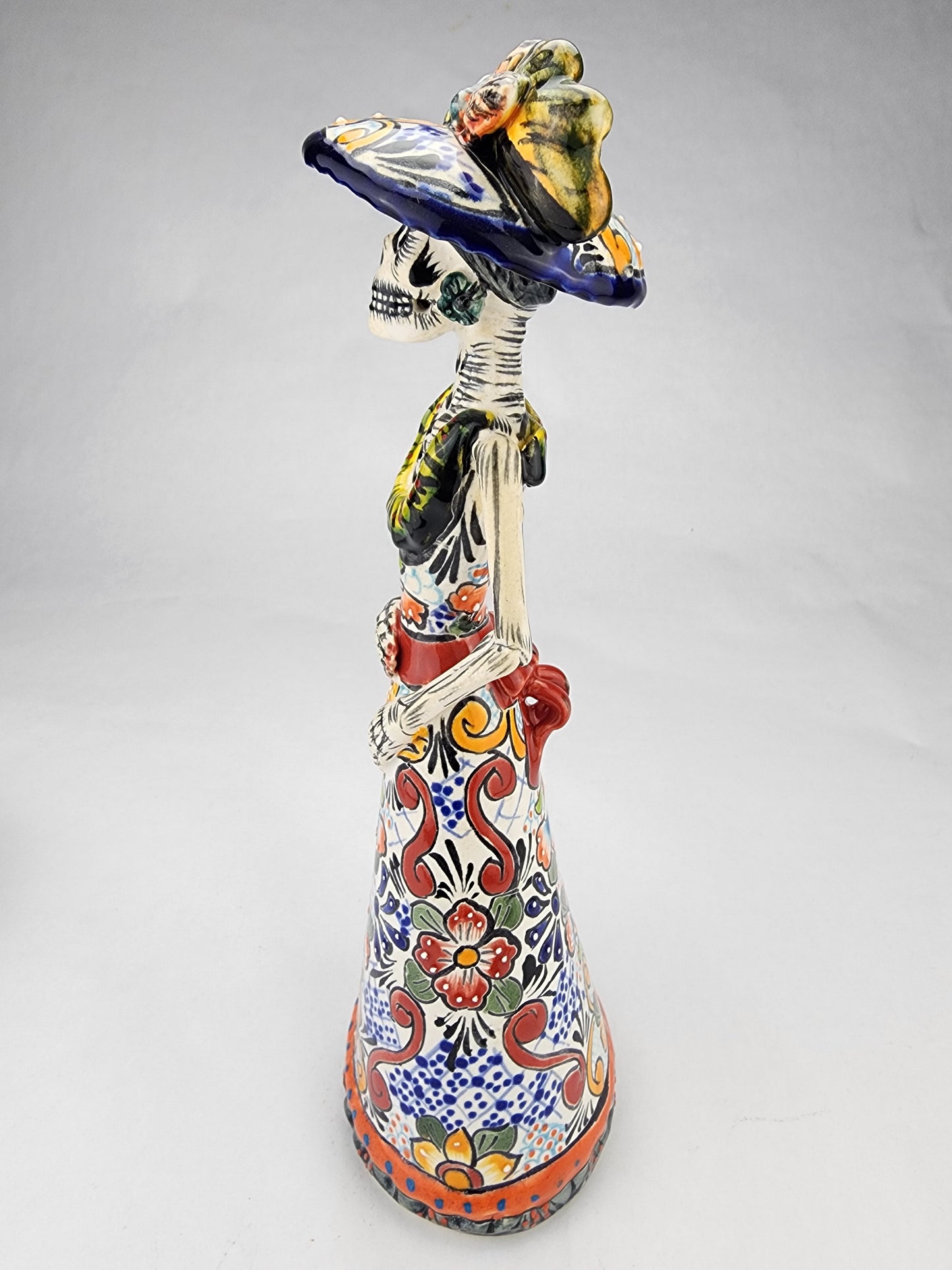 Authentic Día de los Muertos Catrina Figurine Handcrafted Mexican Art
