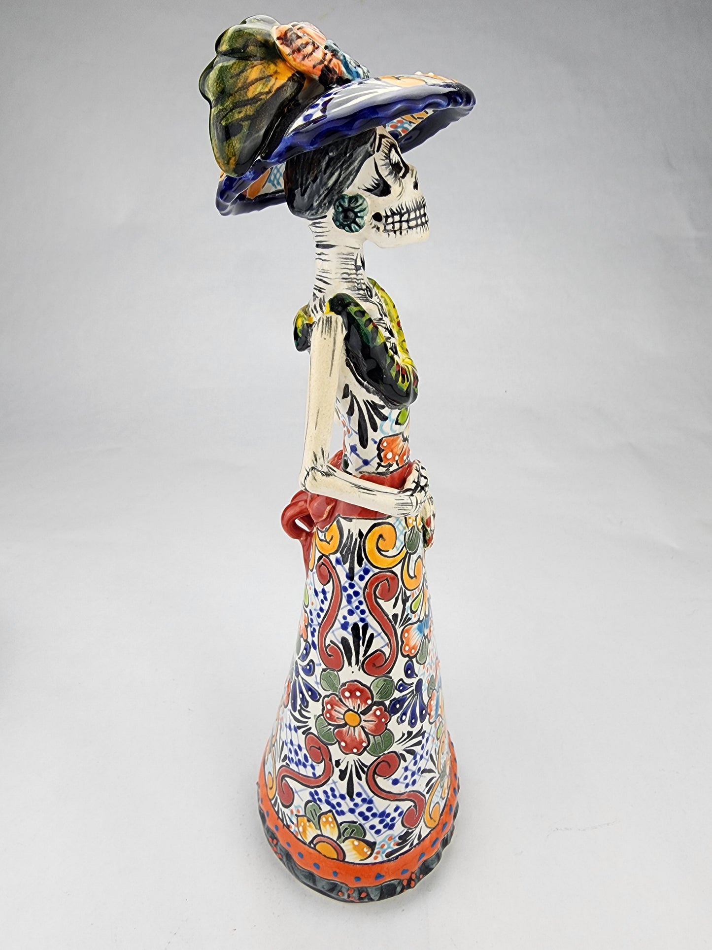 Authentic Día de los Muertos Catrina Figurine Handcrafted Mexican Art