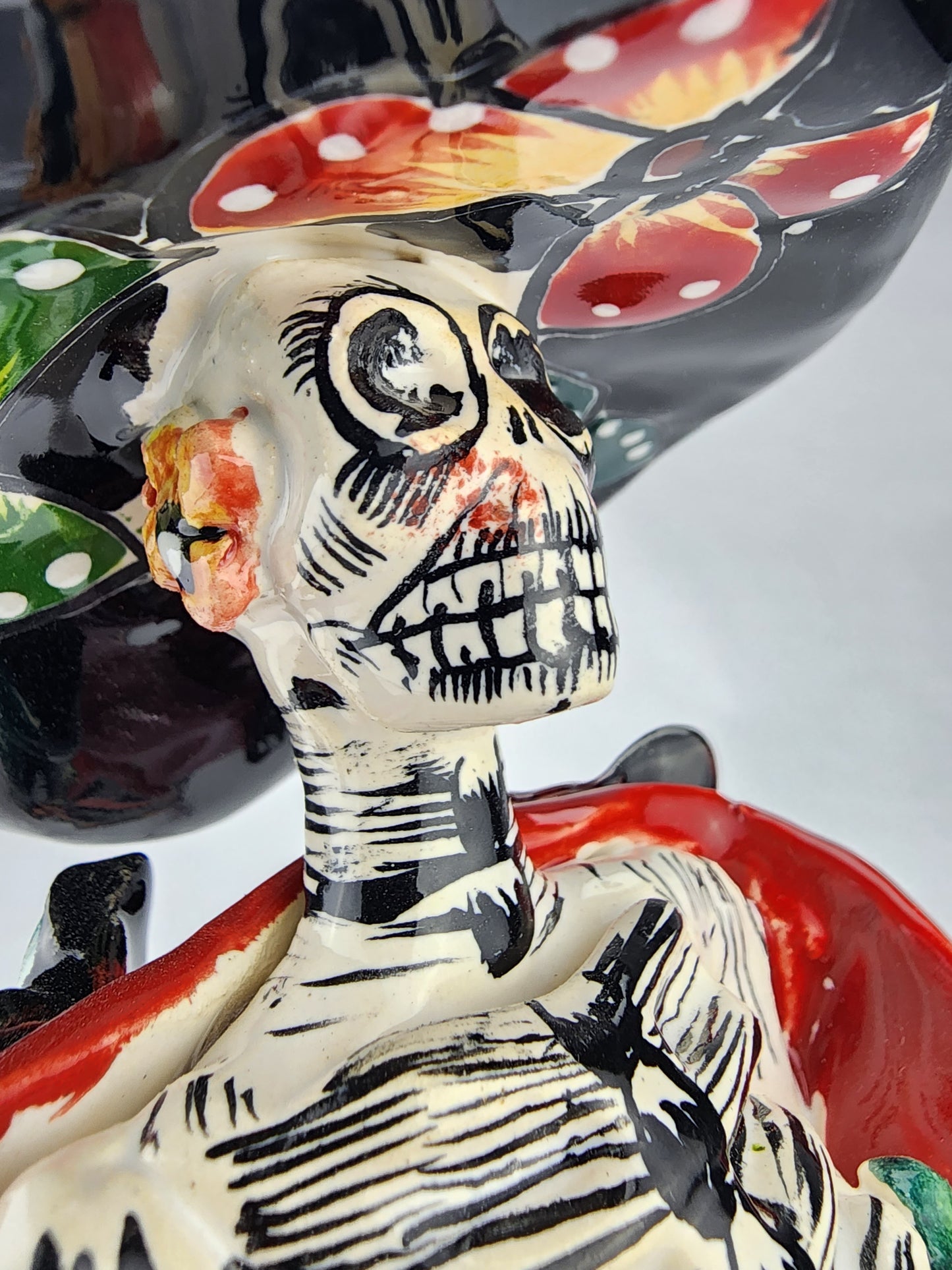 Day of the Dead Floral Pattern Dress Catrina - Talavera Mexican Art