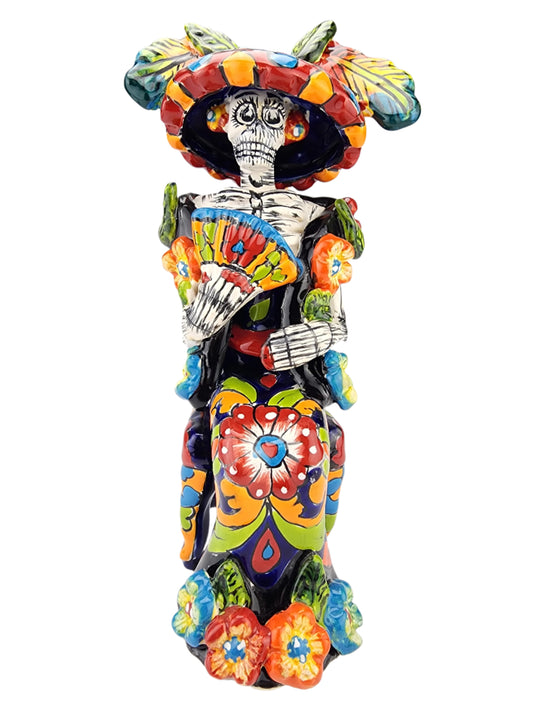 Catrina Talavera On A Chair Mexican Art