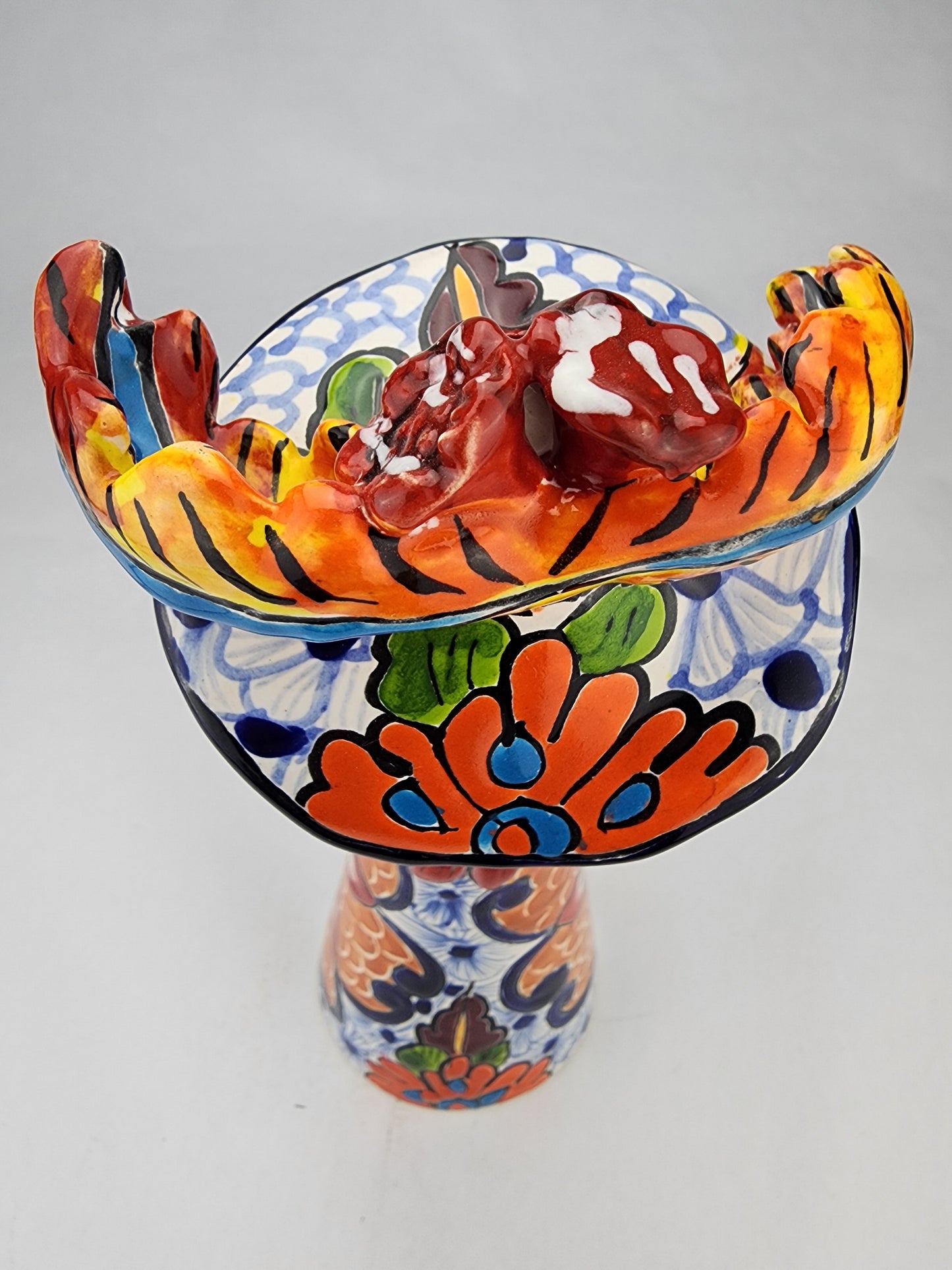 Day of the Dead Catrina Figurine – Handcrafted Talavera Mexican Folk Art