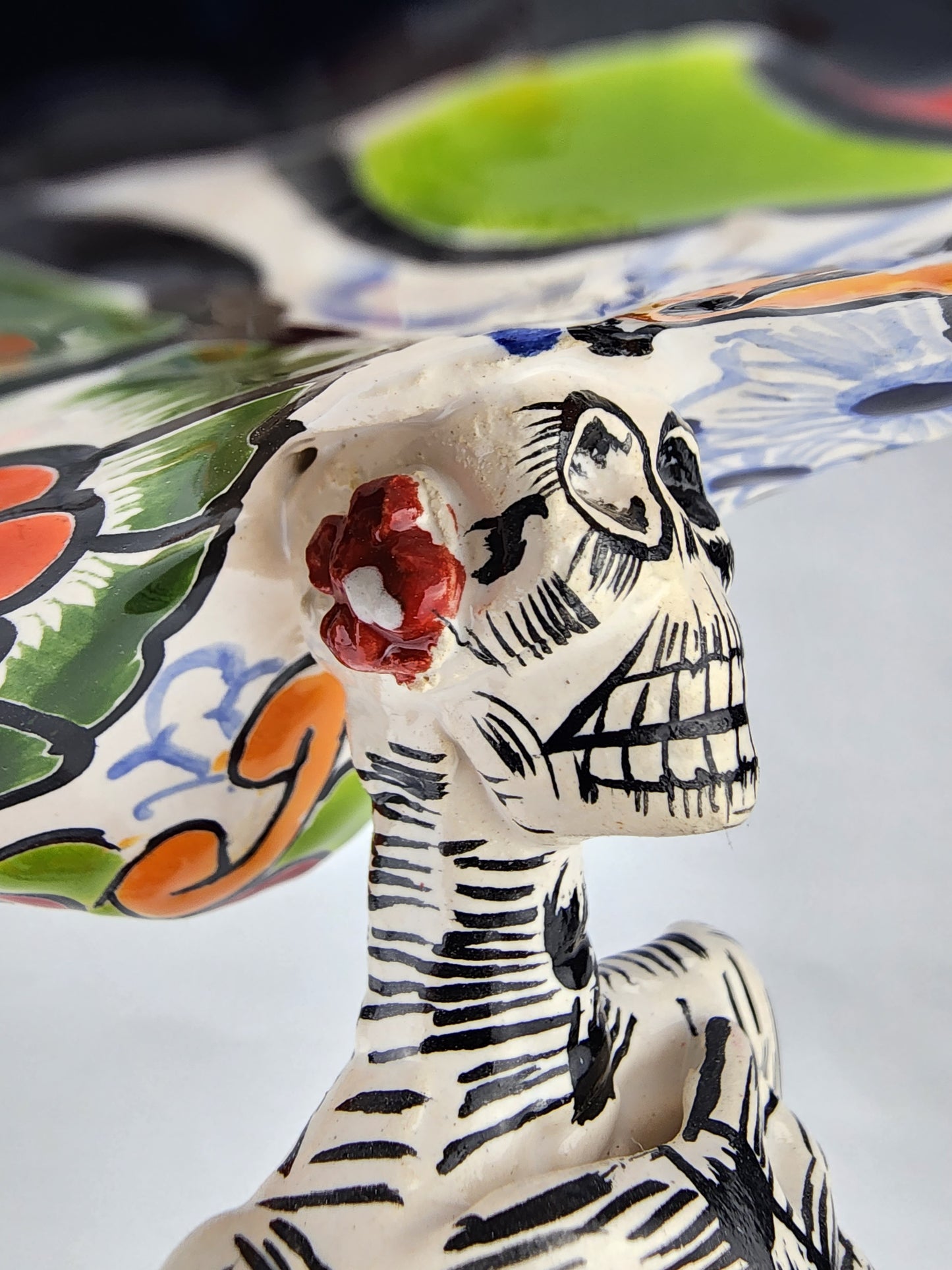 Day of the Dead Catrina Figurine – Handcrafted Talavera Mexican Folk Art
