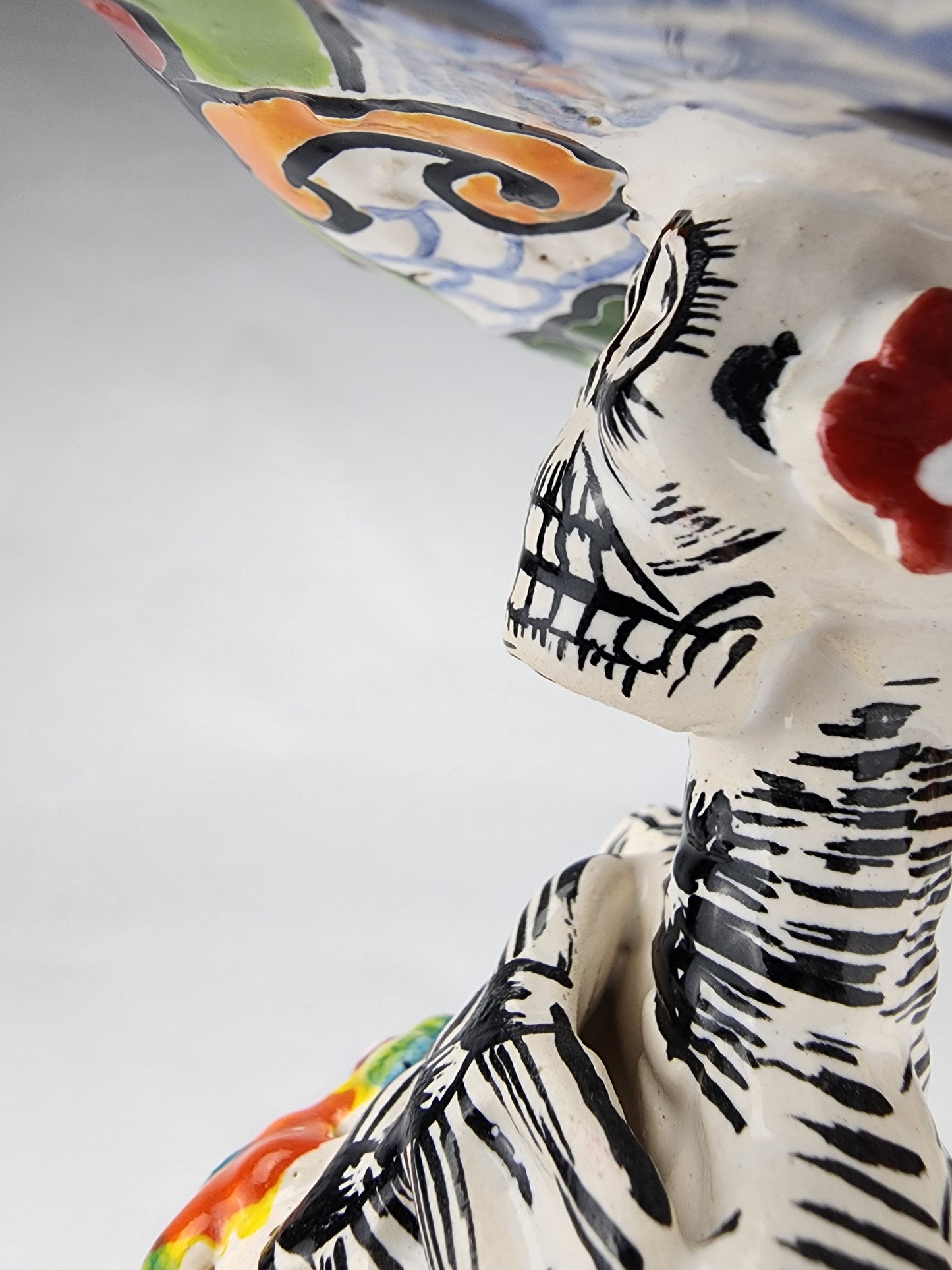 Day of the Dead Catrina Figurine – Handcrafted Talavera Mexican Folk Art
