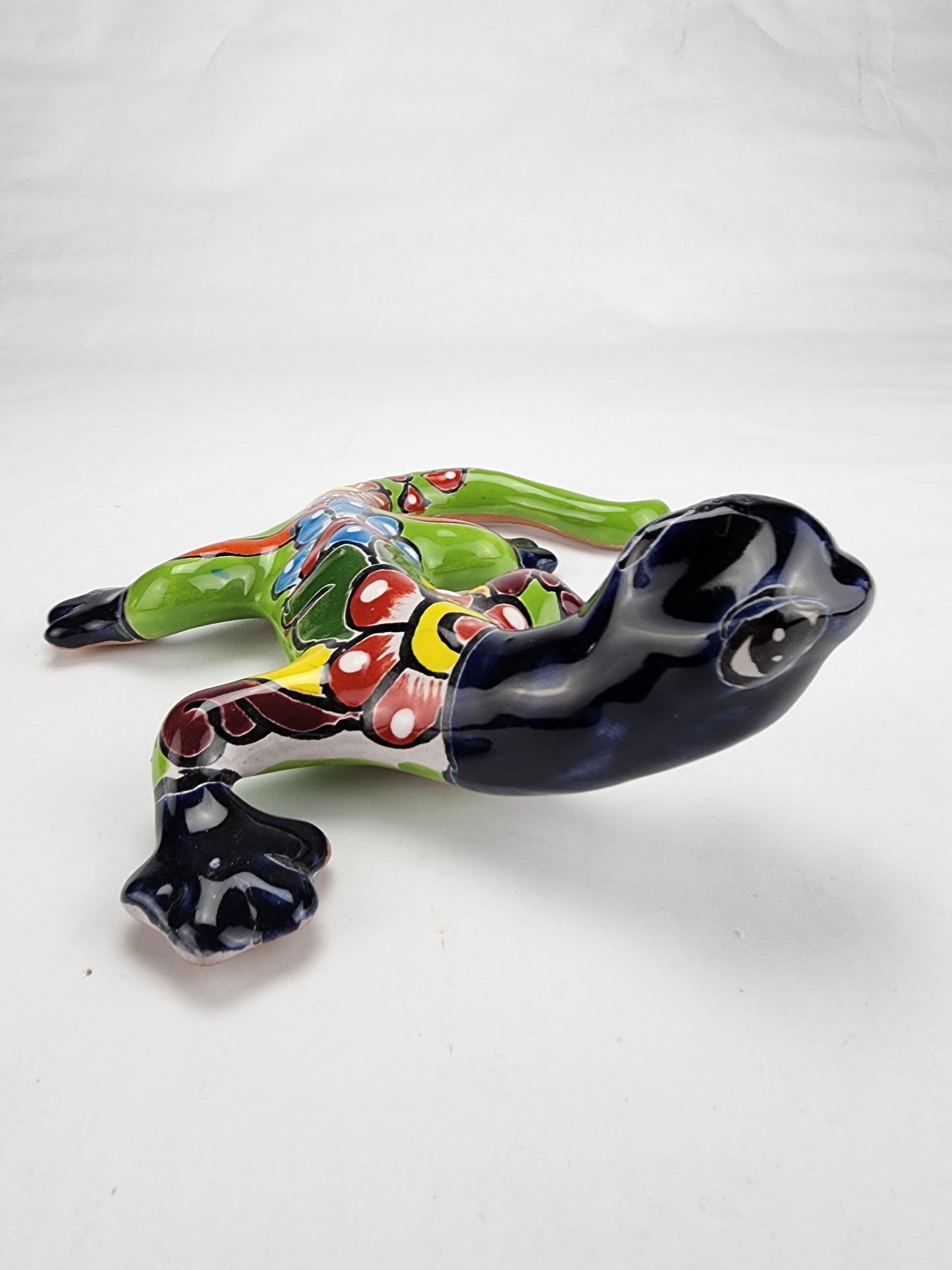 Colorful Gecko Talavera Hand-painted Pottery Mexican Folk Art Decor