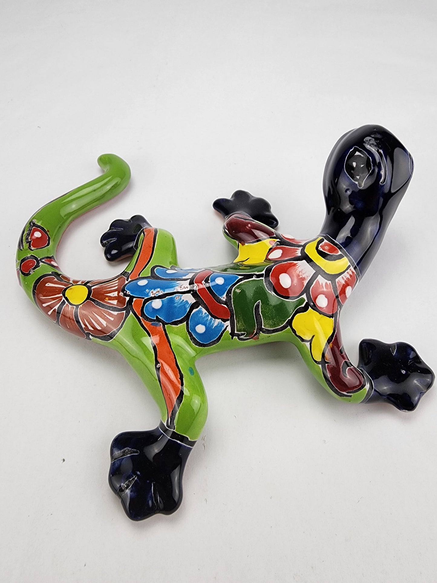 Hand-painted Gecko Mexican Folk Art