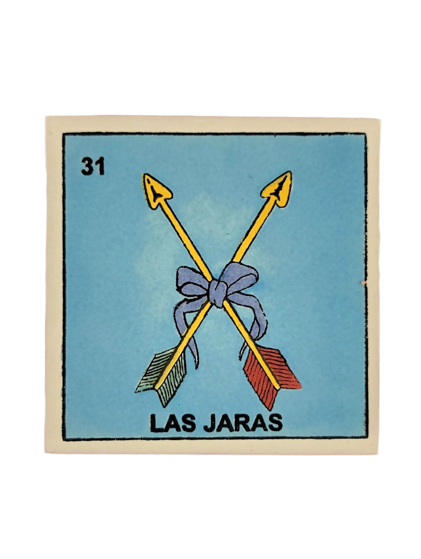Ceramic Drink Coaster Mexican Loteria #31 LAS JARAS