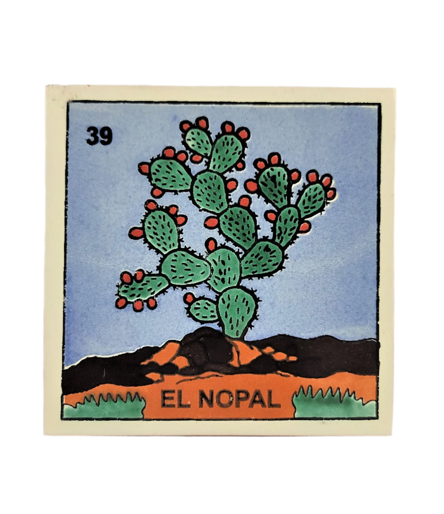 Ceramic Tile Drink Coaster Loteria