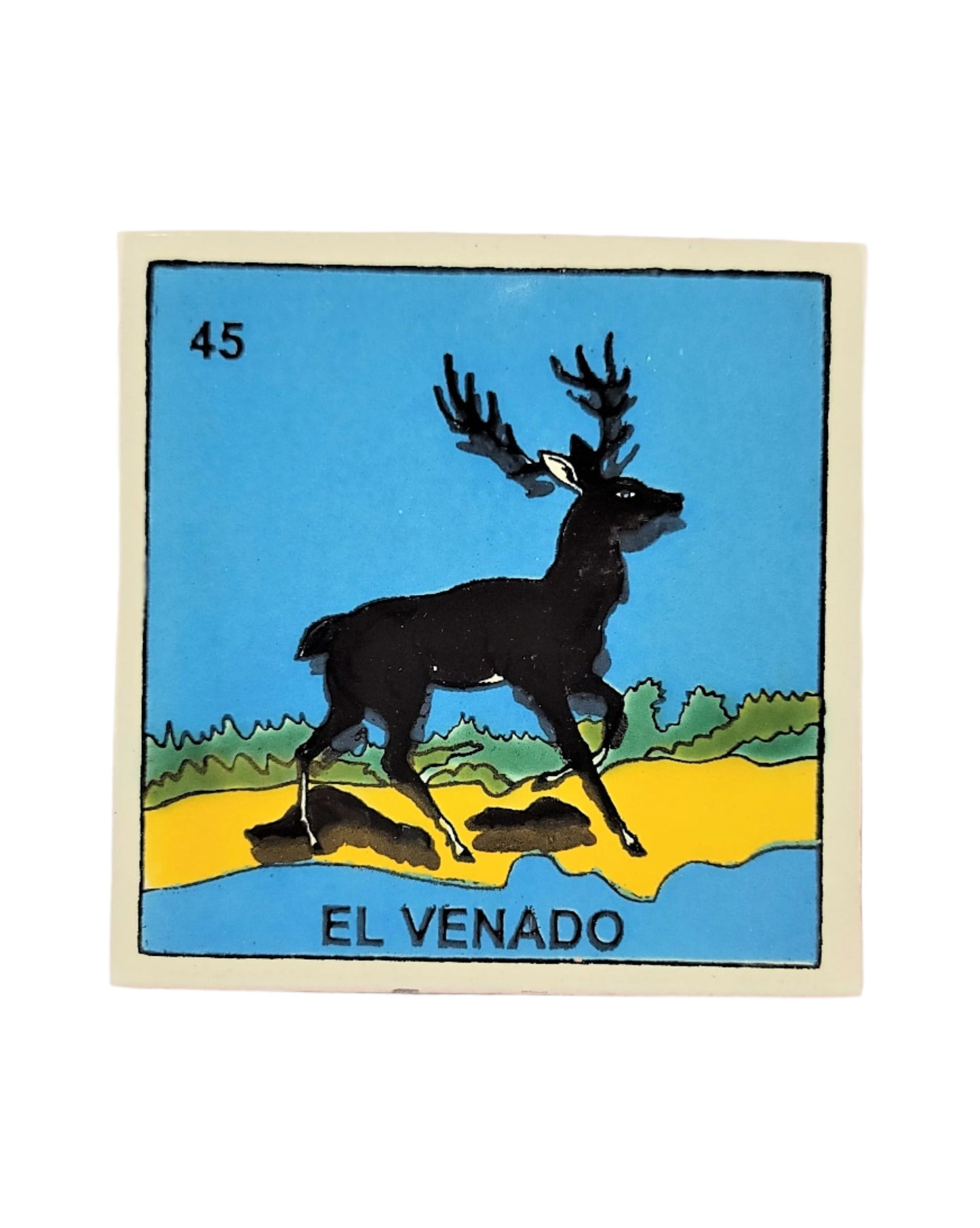 Ceramic Tile Drink Coaster #45 EL VENADO