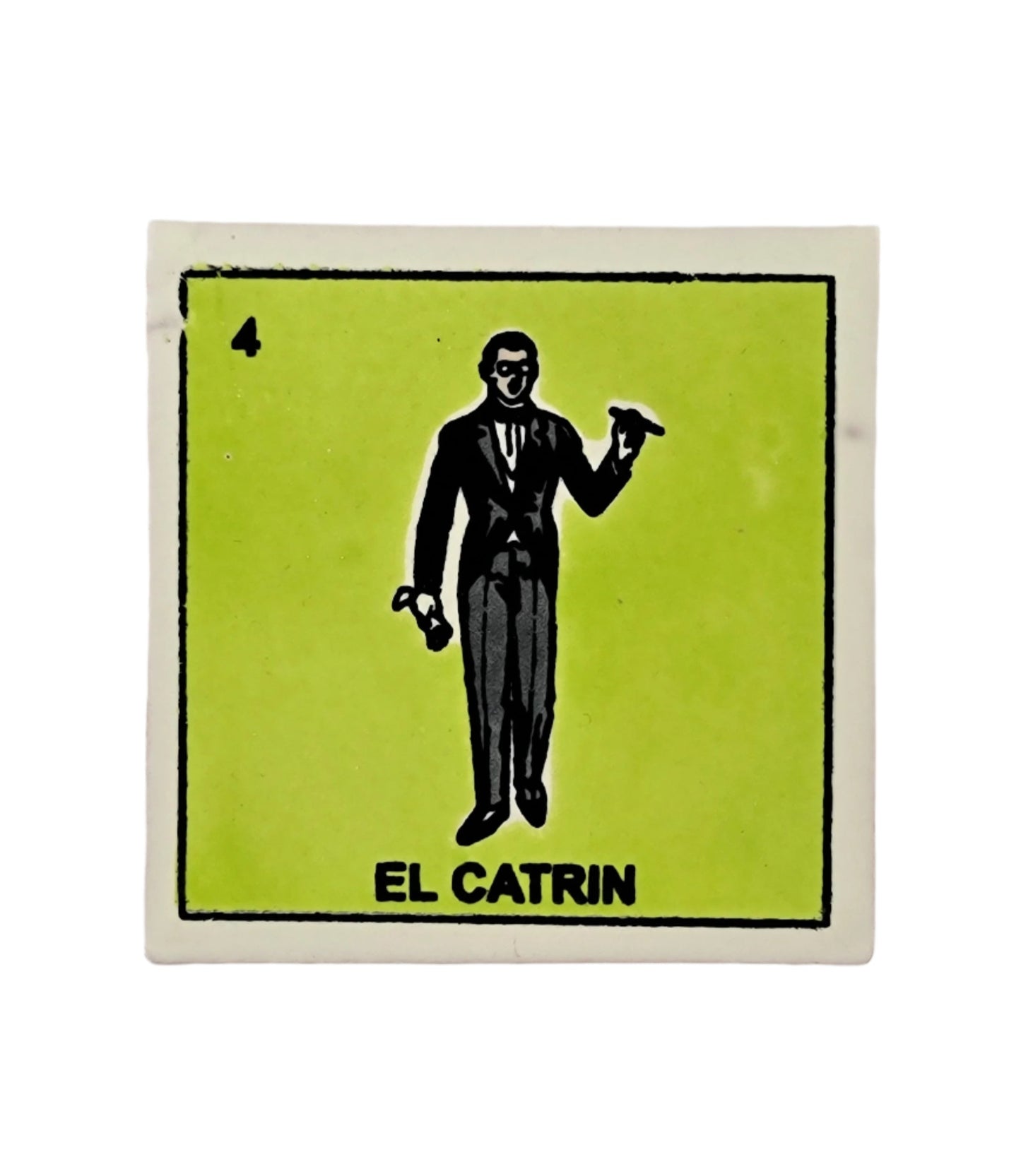Ceramic Tile Drink Coaster #4 EL CATRIN