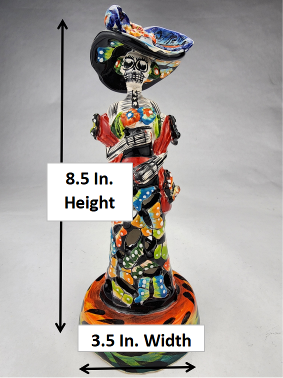 Dia de Muertos Floral Pattern Dress Mini Catrina