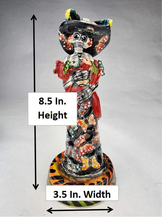 Dia de Muertos Mini Catrina Talavera Mexican Art