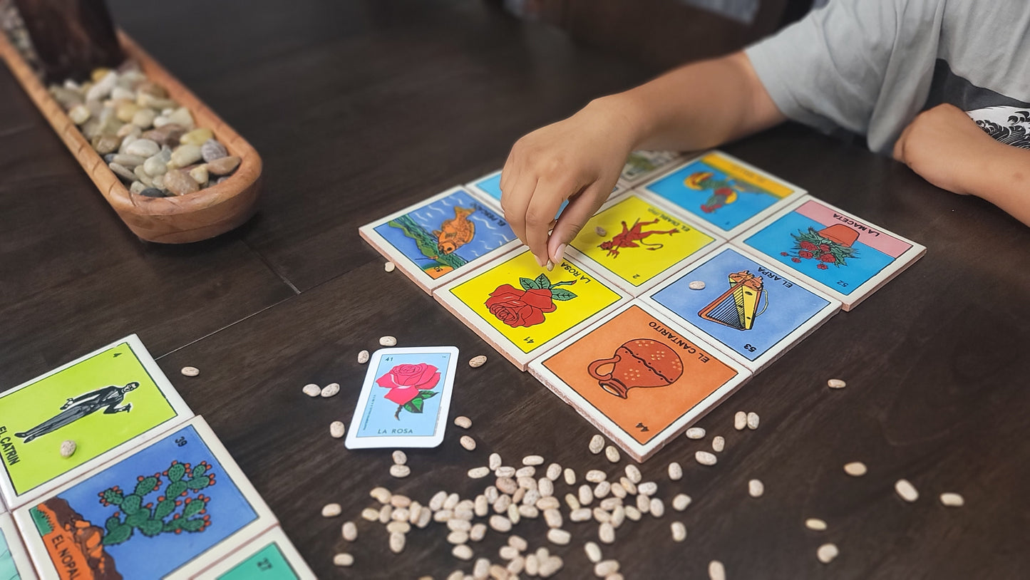 Mexican Lotería Tile – #54 LA RANA Multi-Purpose Drink Coaster