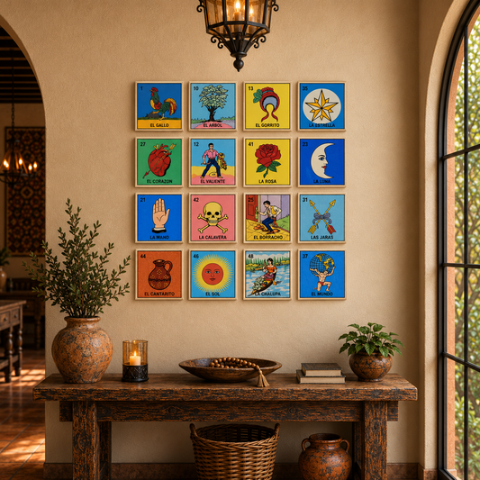 Decorating with Mexican Loteria Tiles: Color, Culture, Memories & Personal Style