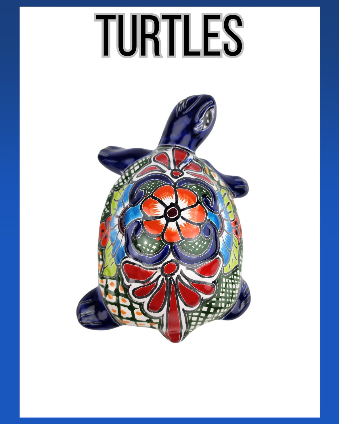 Simone's Turtle Collection Talavera Turtle Décor – Handcrafted Mexican Ceramic Turtles – Casa ...