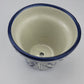 Small Blue & White Mexican Ceramic Planter
