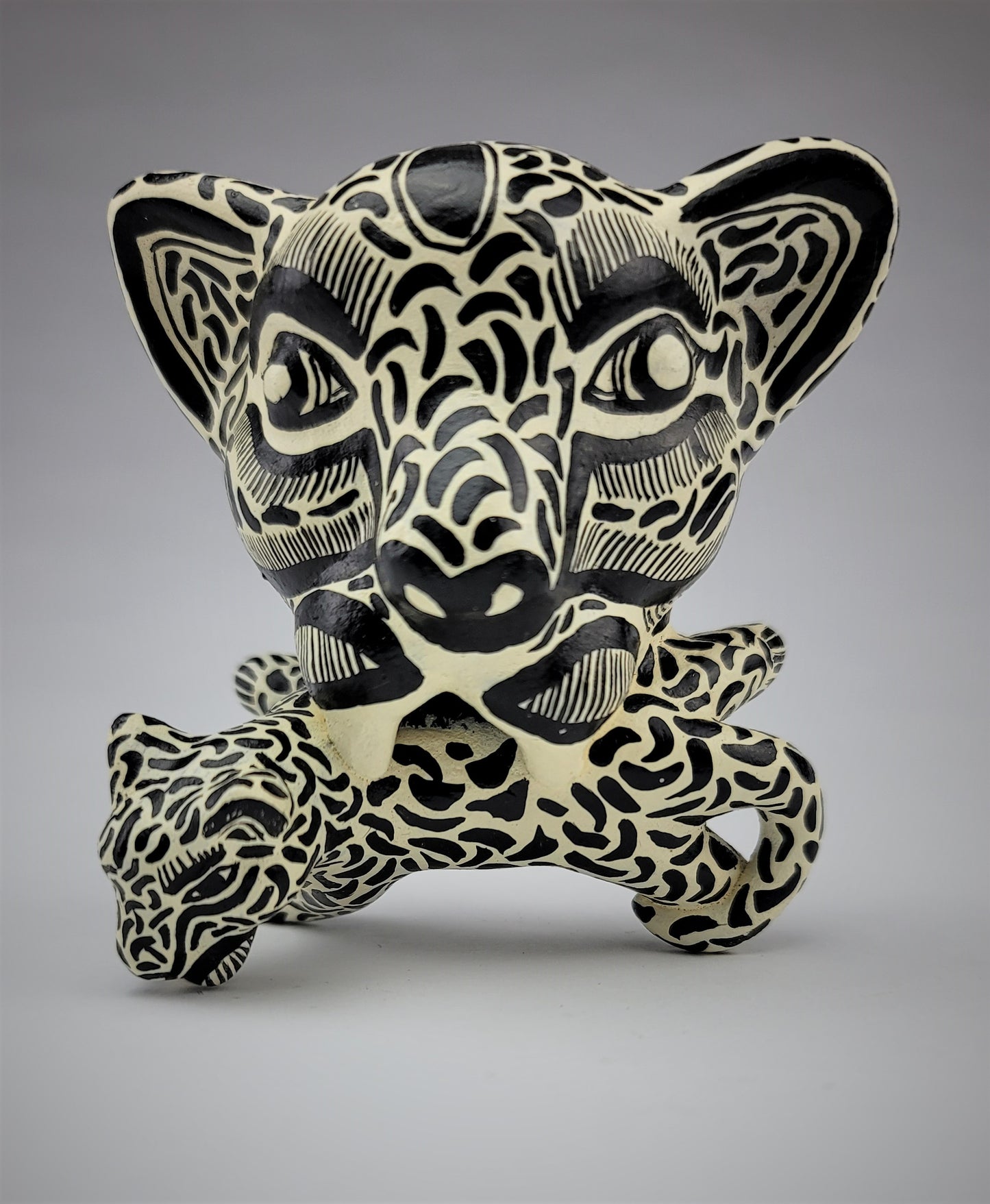 Ceramic Jaguar Wall Decor & Lotería Coaster Set w/ Holder