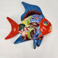 Fish Figurine Hand Painted Mexican Talavera Pottery