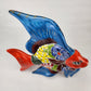 Fish Figurine Wall Deco Hand Painted Mexican Talavera Pottery