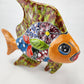 Wall Deco Fish Hand-painted Mexican Talavera Pottery