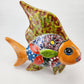 Fish Figurine Hand Painted Mexican Talavera Pottery