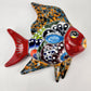 Fish Figurine Hand Painted Mexican Talavera Pottery