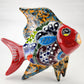 Fish Figurine Hand Painted Mexican Talavera Pottery