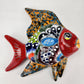 Fish Figurine Hand Painted Mexican Talavera Pottery