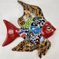 Fish Figurine Wall Deco Hand Painted Mexican Talavera Pottery