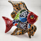 Fish Figurine Wall Deco Hand Painted Mexican Talavera Pottery