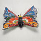 Butterfly Figurine Wall Deco Hand Painted Mexican Talavera Pottery