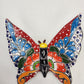 Butterfly Figurine Wall Deco Hand Painted Mexican Talavera Pottery