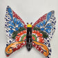 Hand Painted Butterfly Figurine Wall Deco Mexican Talavera Pottery