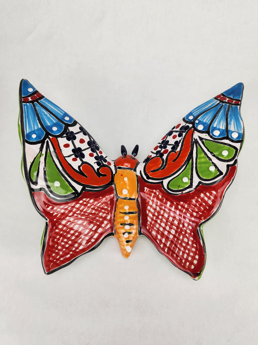 Butterfly Wall Deco Hand Painted Mexican Talavera