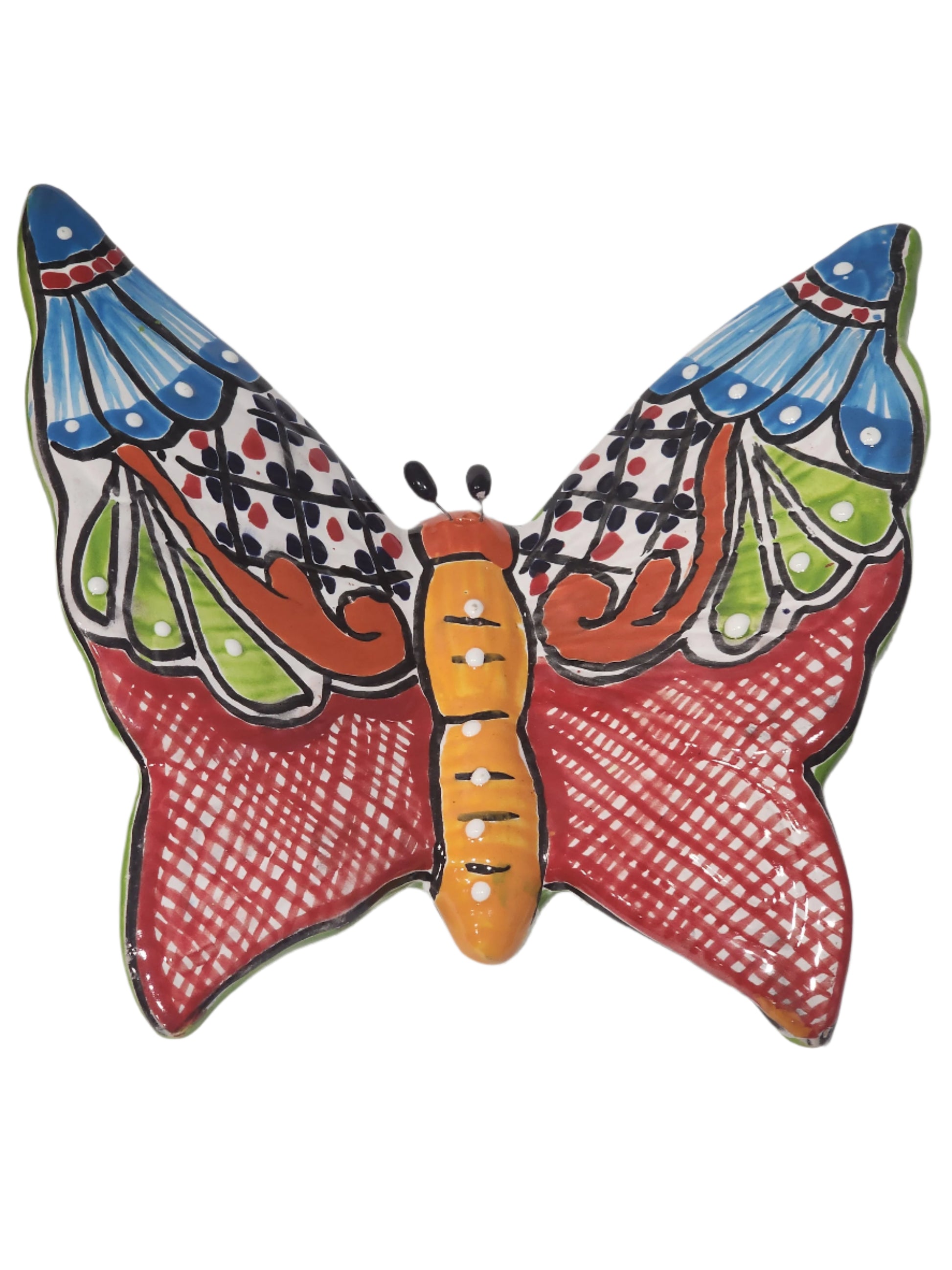 Ceramic Butterfly Wall Deco Hand Painted