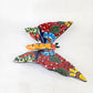 Butterfly Figurine Wall Deco Hand Painted Mexican Art