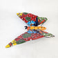 Butterfly Figurine Wall Deco Hand Painted Mexican Art