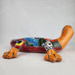 Gecko Mexican Folk Art Hand Painted Garden Deco Pottery